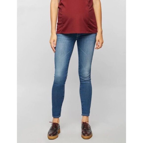 Adriano Goldschmied AG Maternity The Legging Ankle Jeans 18Y NWT Size 29 A3 - Picture 2 of 11